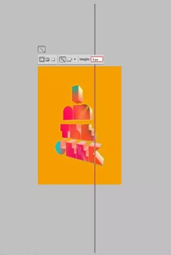 آموزش پوستر تایپوگرافی سه بعدی